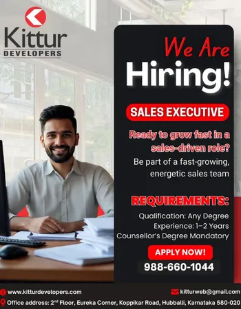 Sales Executive Job Position in Hubballi